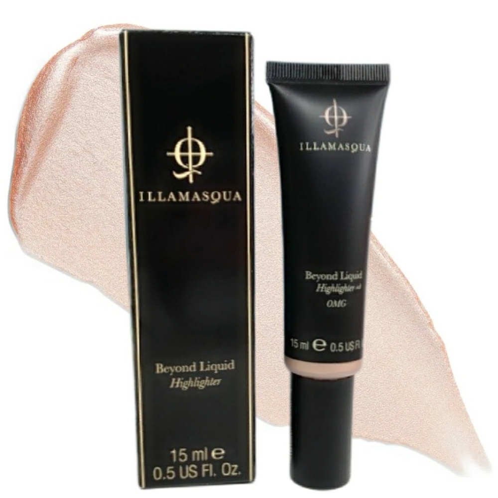 🟢3/$19! Illamasqua Beyond Liquid Highlighter in OMG (Champagne 15ml BNIB